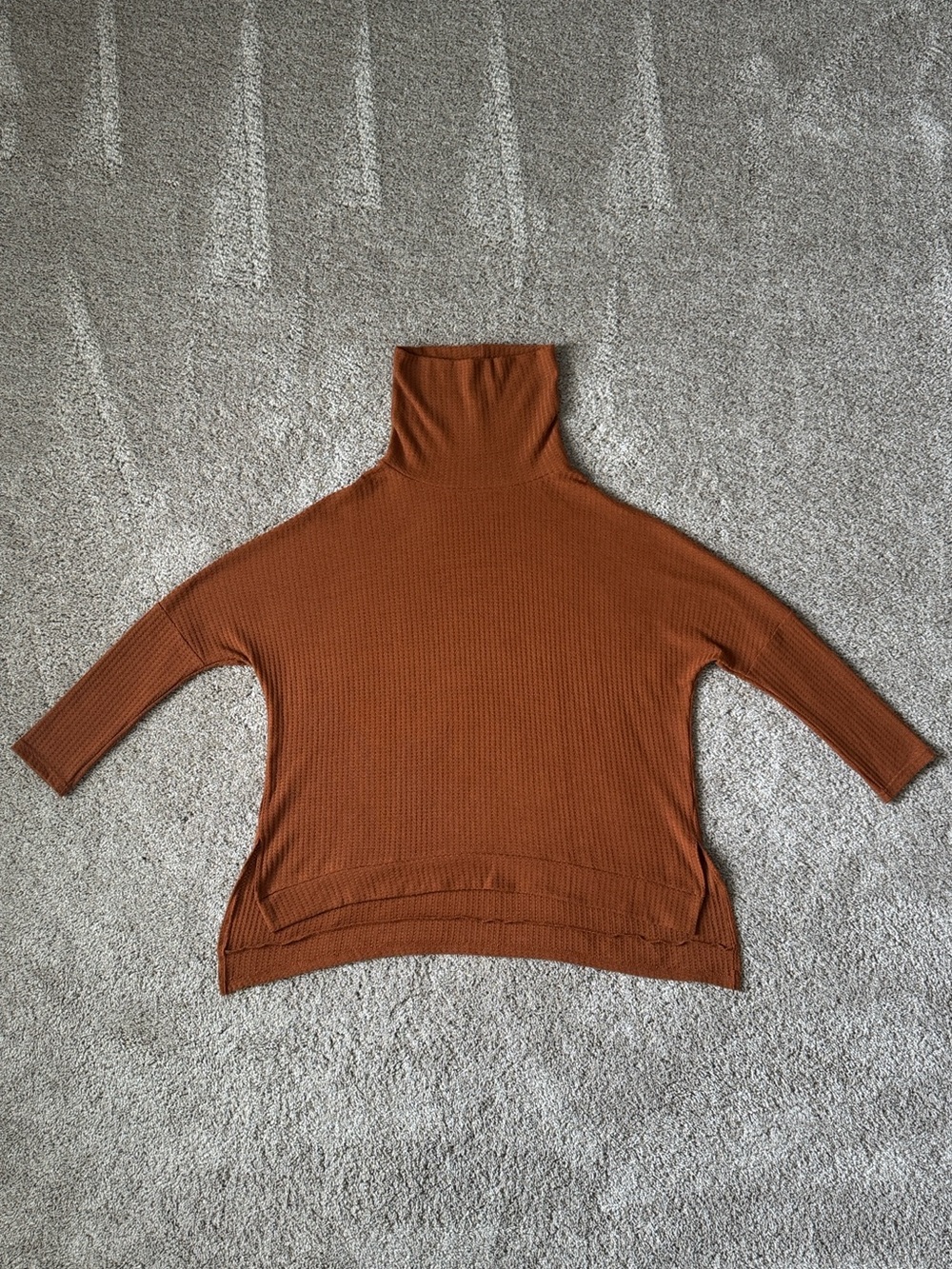 Millchic Waffle Knit Oversized Sweater